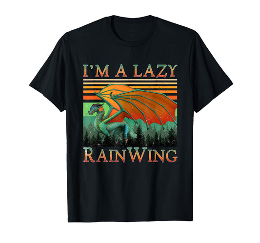 Classic Arts Dragon Animal I'm Lazy Cute Pet Cartoon Lovers T-Shirt