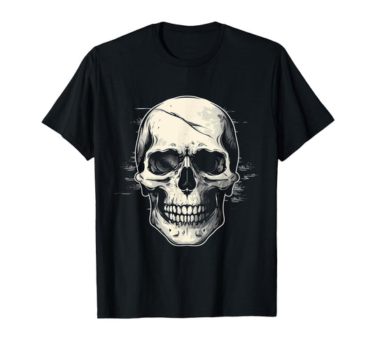 Skull Costume Halloween Spooky Art Skull T-Shirt