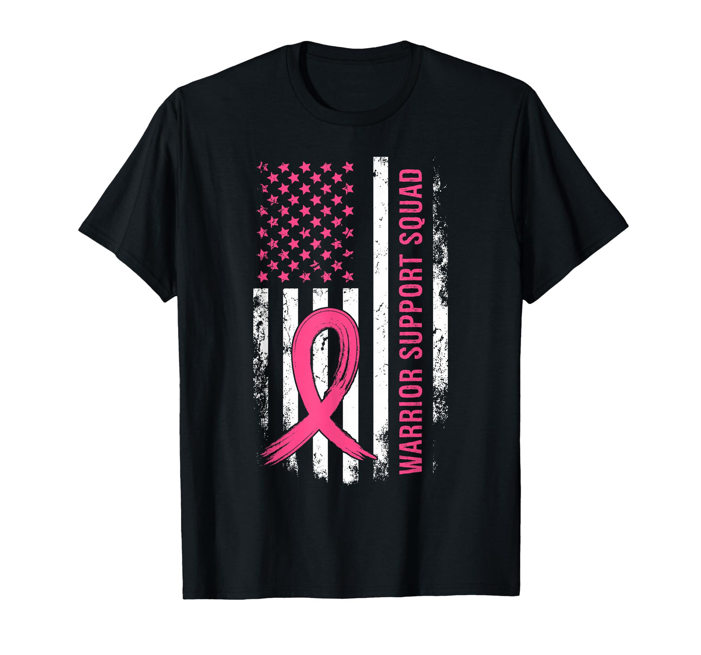 Breast Cancer Support Squad Pink Ribbon T-Shirt