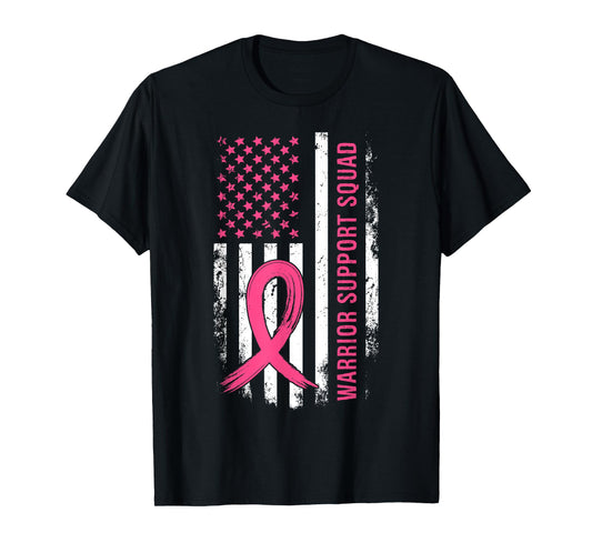 Breast Cancer Support Squad Pink Ribbon T-Shirt