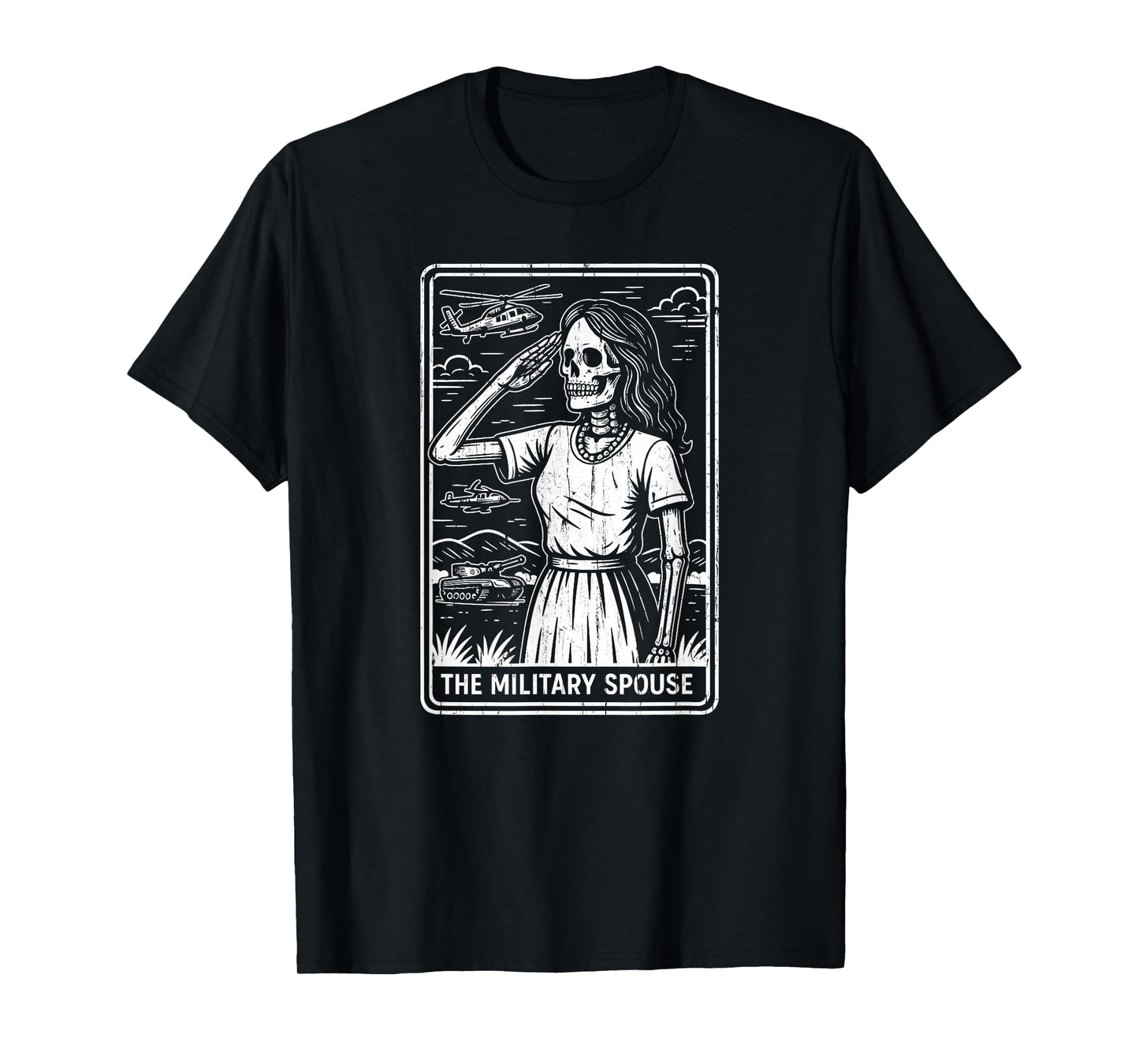 The Military Spouse Halloween Tarot Card T-Shirt