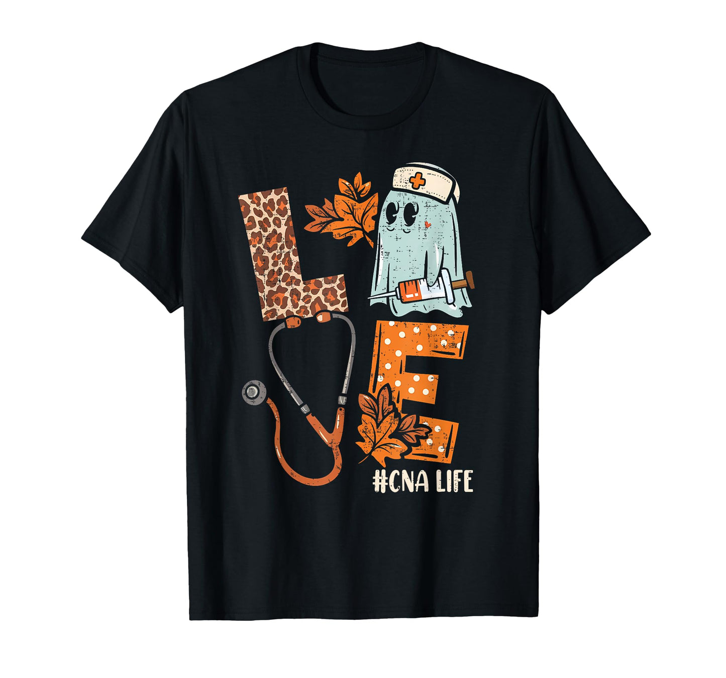 Halloween nurse assistant shirts LOVE CNA life Stethoscope T-Shirt
