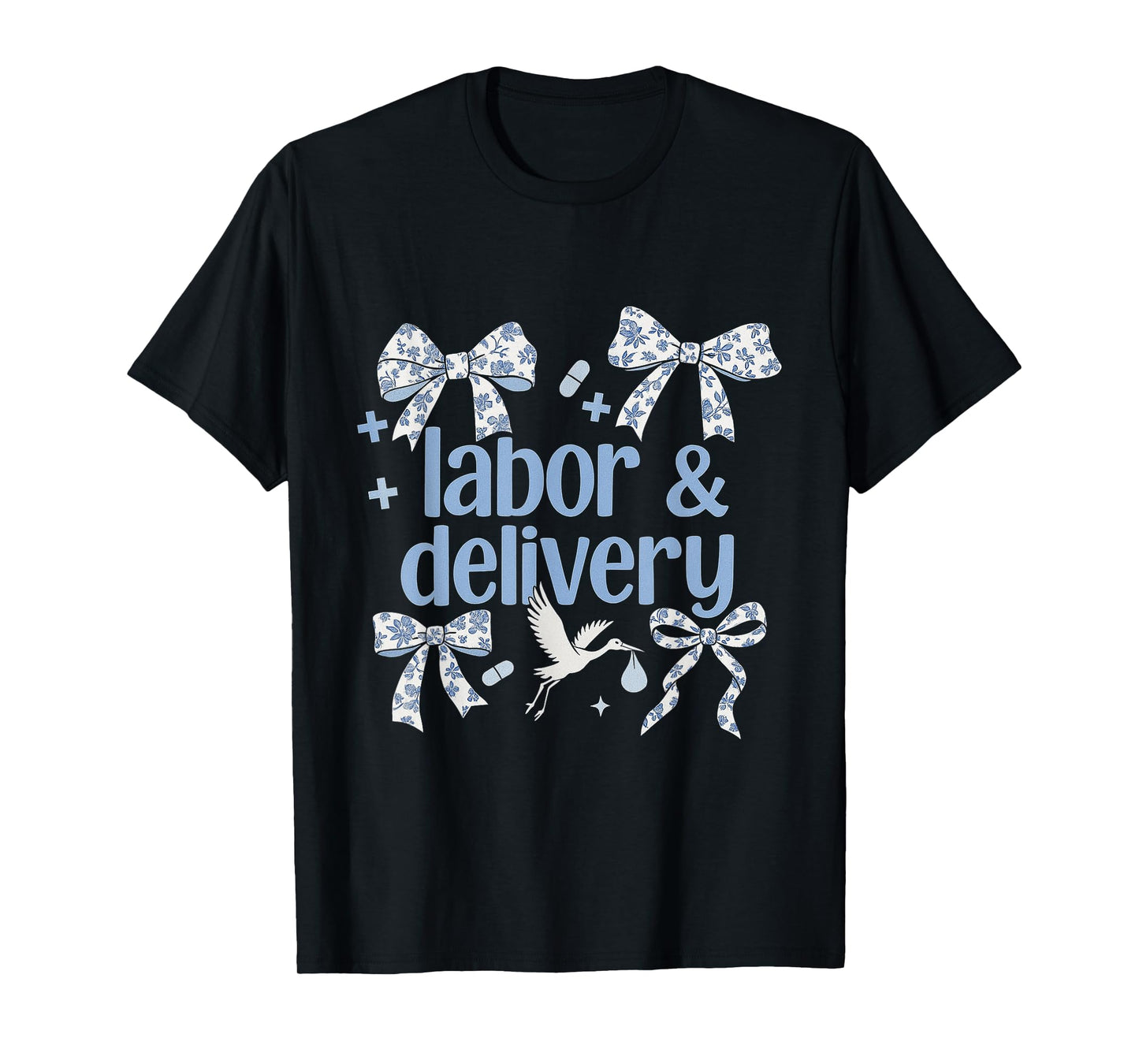 Labor & Delivery Nurse Coquette Baby Bow L&D Midwives T-Shirt