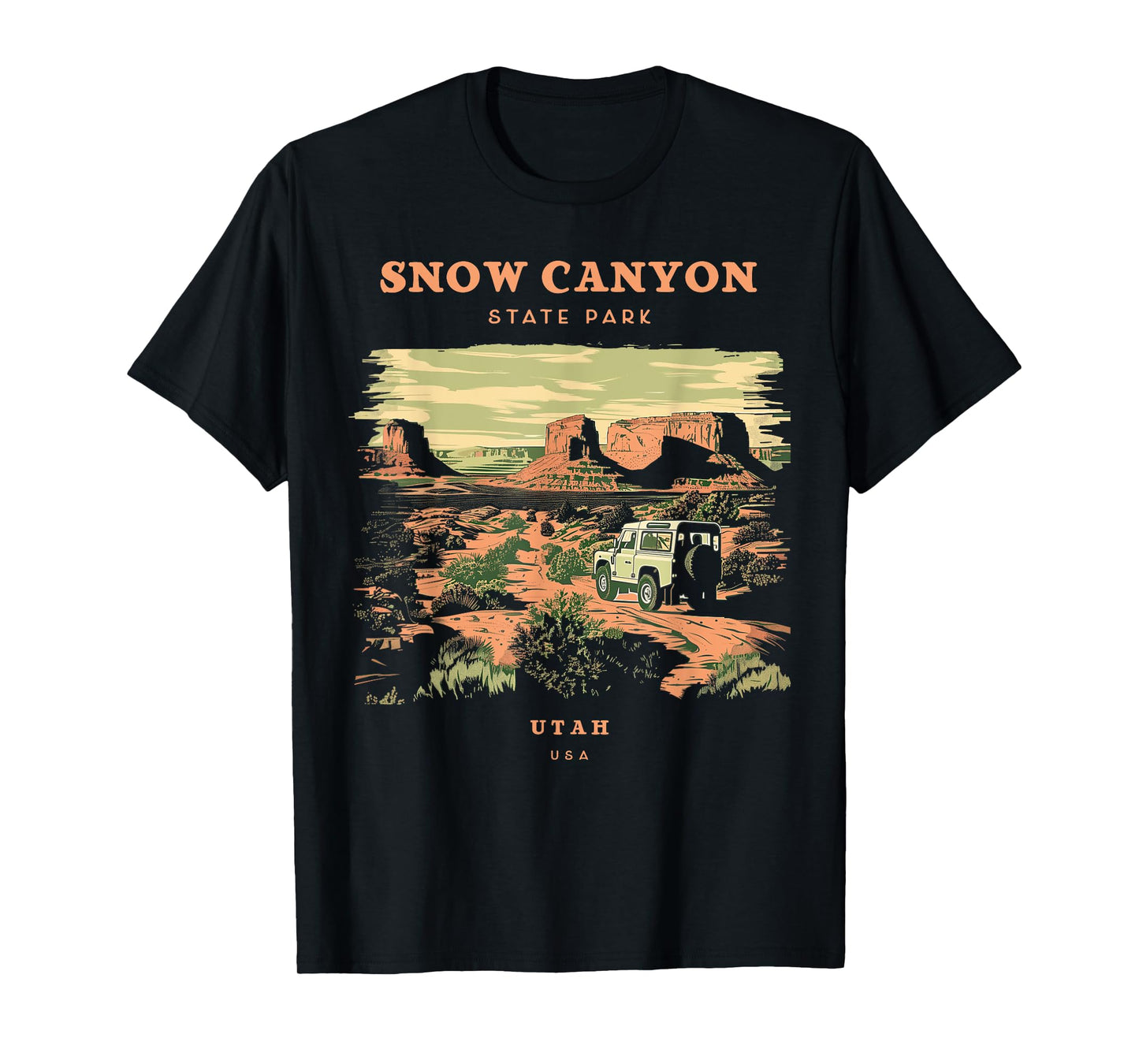 Snow Canyon State Park Utah Retro Vintage T-Shirt