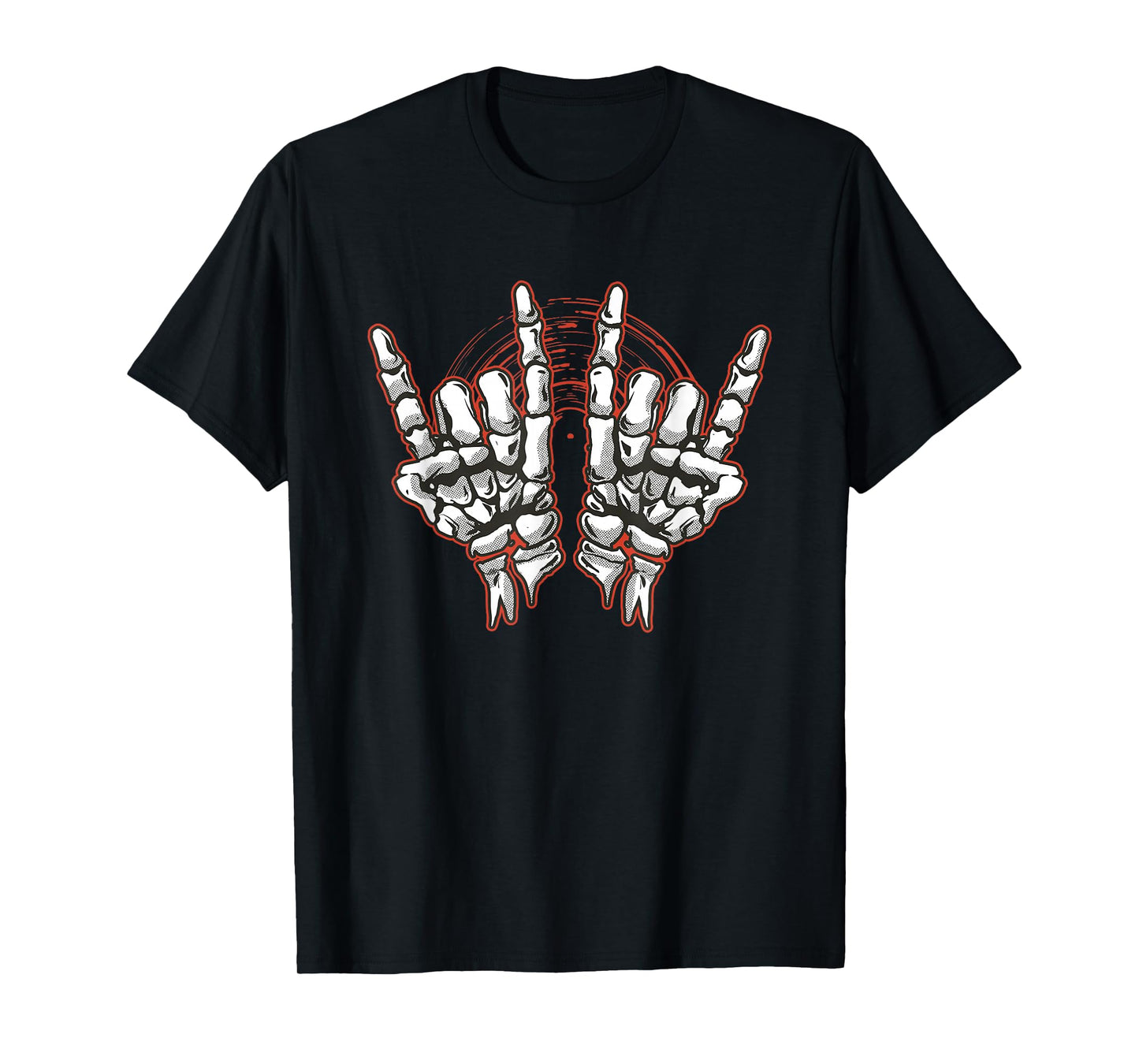 Rock On Skeleton Hands - Gothic Fan Art T-Shirt