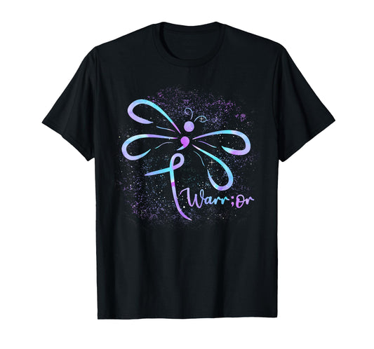 Suicide Awareness Tshirt Semicolon Dragonfly Mental Health T-Shirt