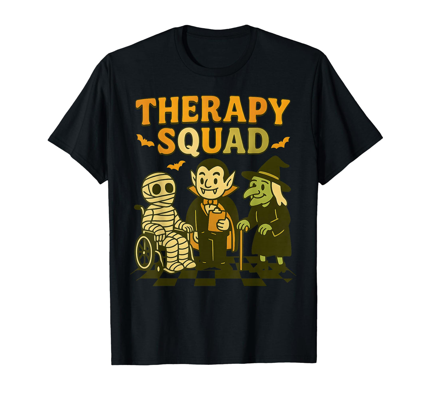 Funny Therapy Squad Retro OT PT Team Cute Halloween Physical T-Shirt