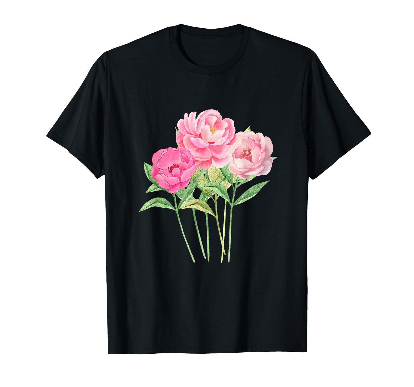 Peony Flower - Bouquet of Peonies Women and Girls T-Shirt
