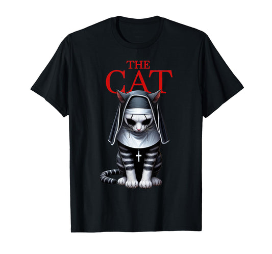 The Cat Horror Cat Halloween Scary Funny T-Shirt