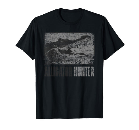 Alligator Hunter Outdoor Gator Hunting Gift Tee T-Shirt