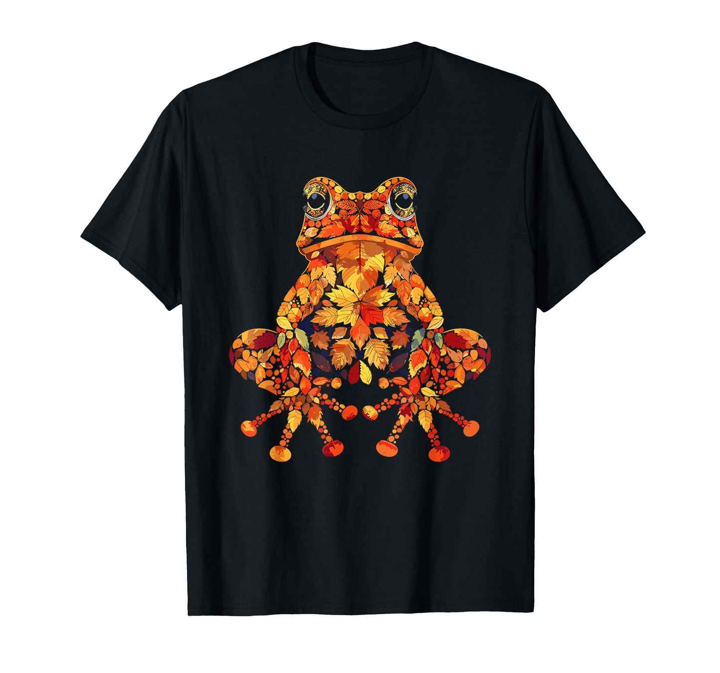 Frog Wildlife Nature Autumn Leaves Fall T-Shirt