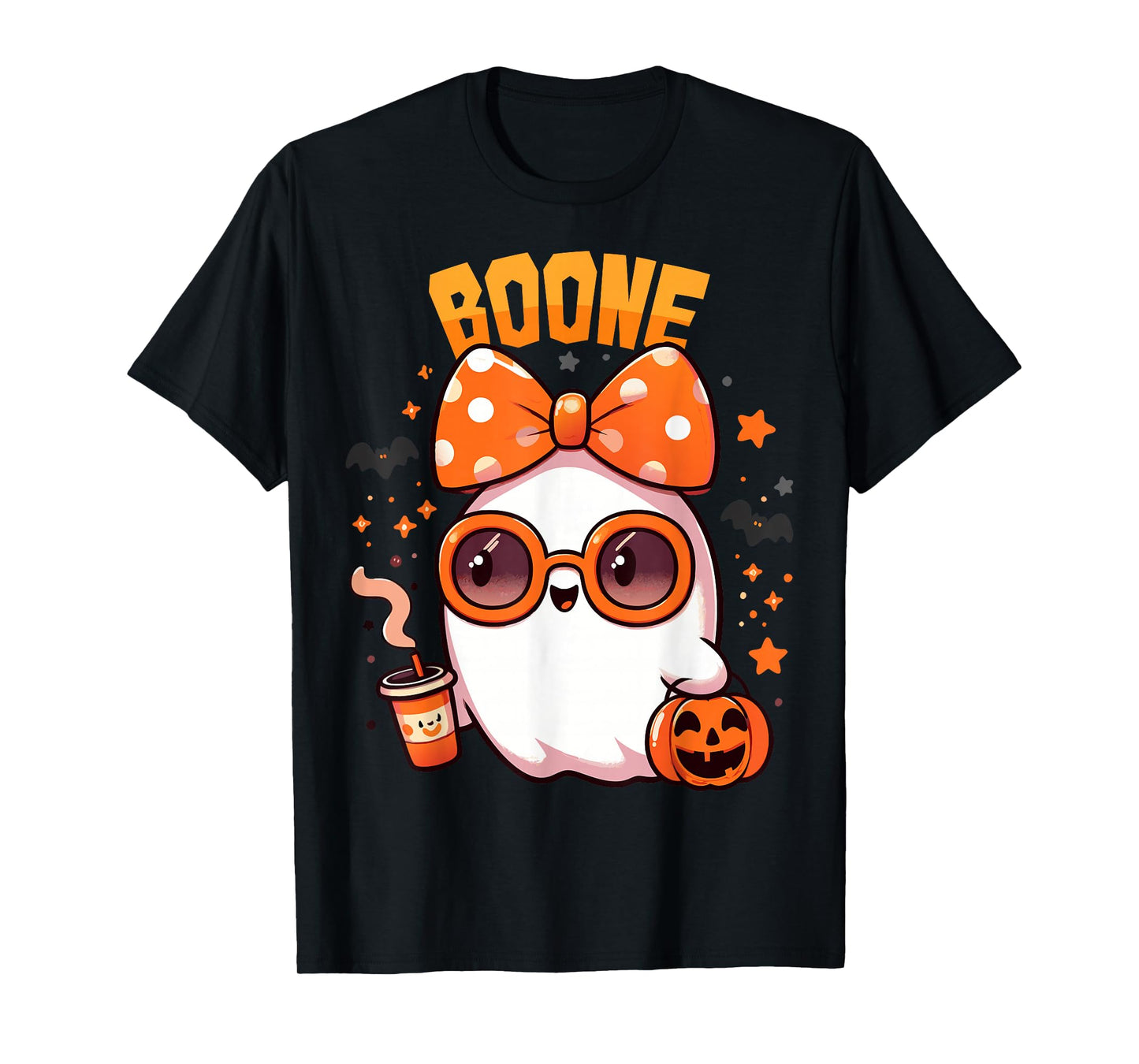 Retro Boo Boone Girls First Name Funny Halloween Ghost 2025 T-Shirt