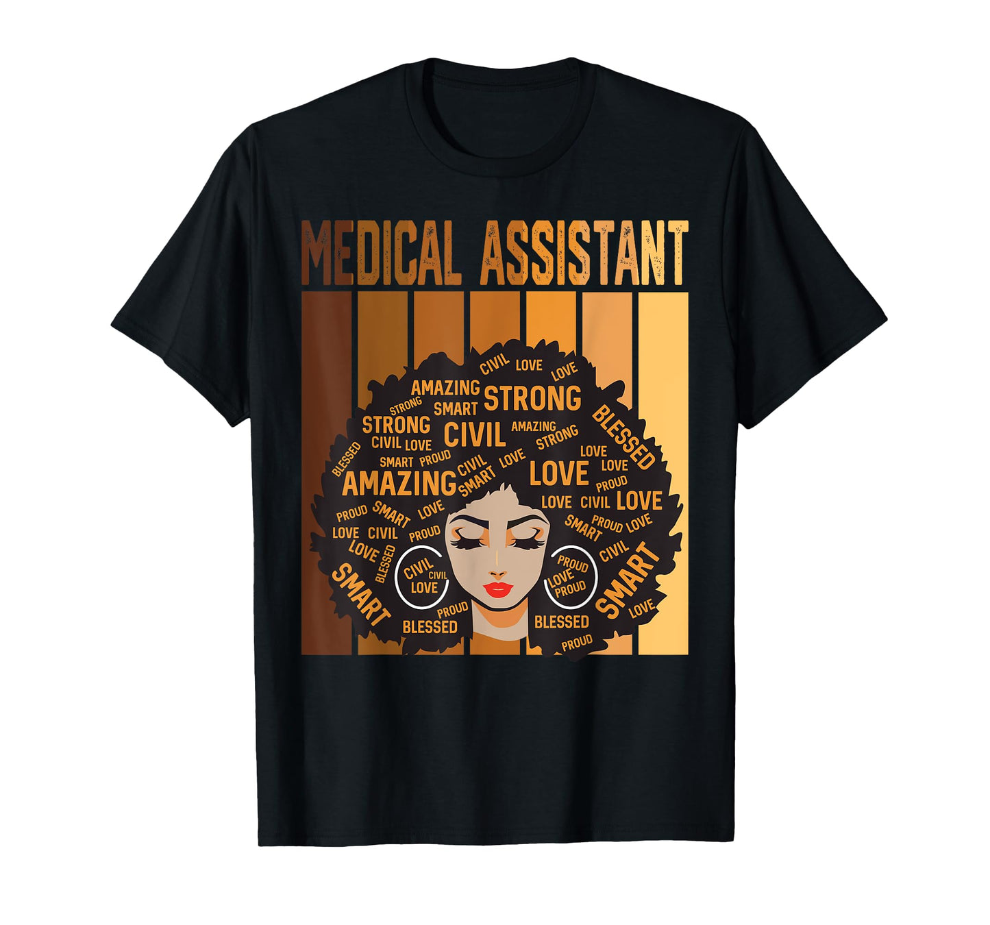 Medical Assistant African American Women Black History Month T-Shirt