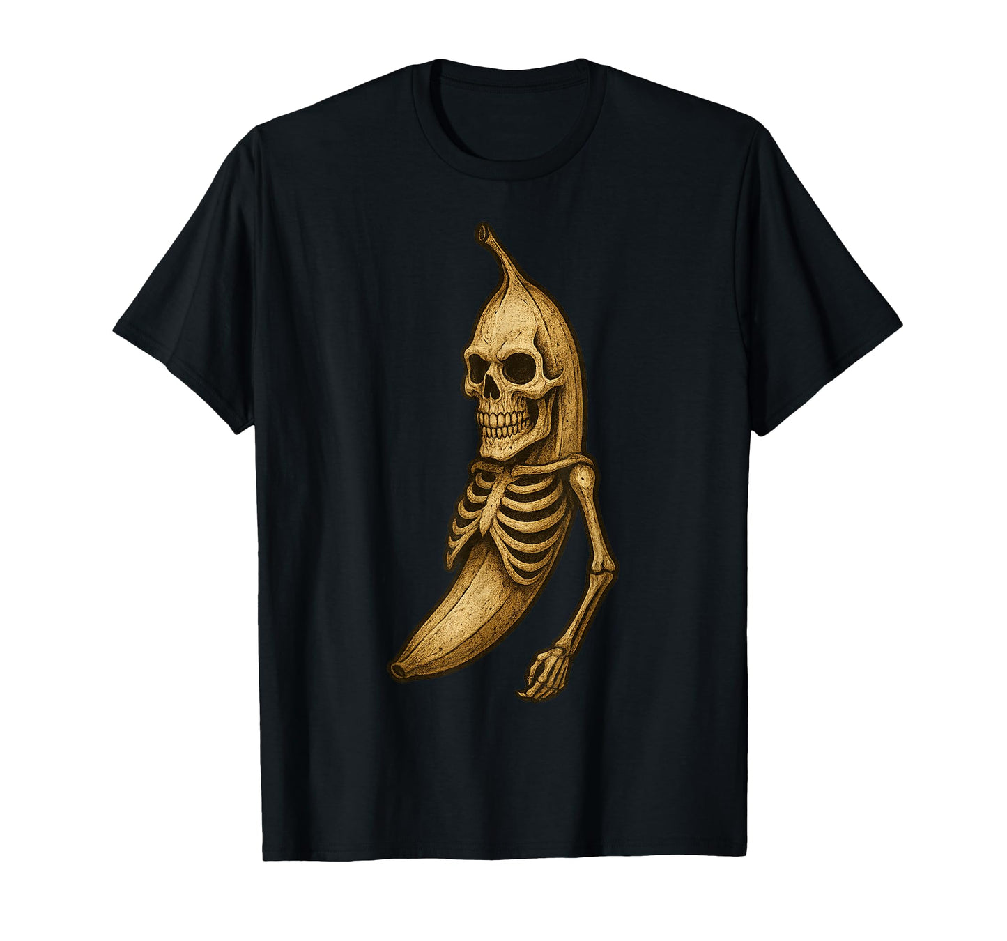Skeleton Banana Design for Halloween Lovers and Fun Seekers T-Shirt
