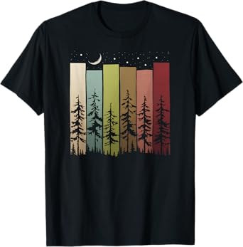 Trees Nature Mountains Adventure Outdoor Wildlife Forest T-Shirt