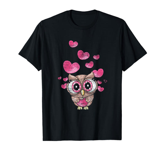 Cute Bird Women Girls Kids Owl T-Shirt