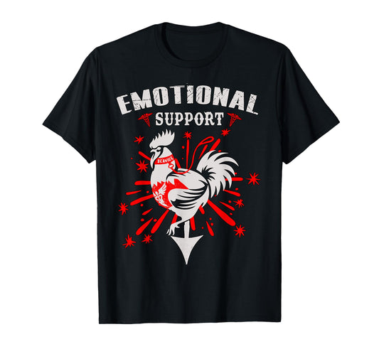 Emotional Support Shirt Chicken Emotional Support Cock T-Shirt