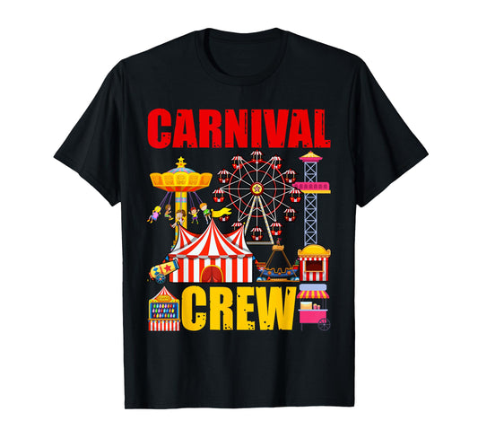 Carnival Crew Funny Circus Staff Costume Circus Theme Party T-Shirt