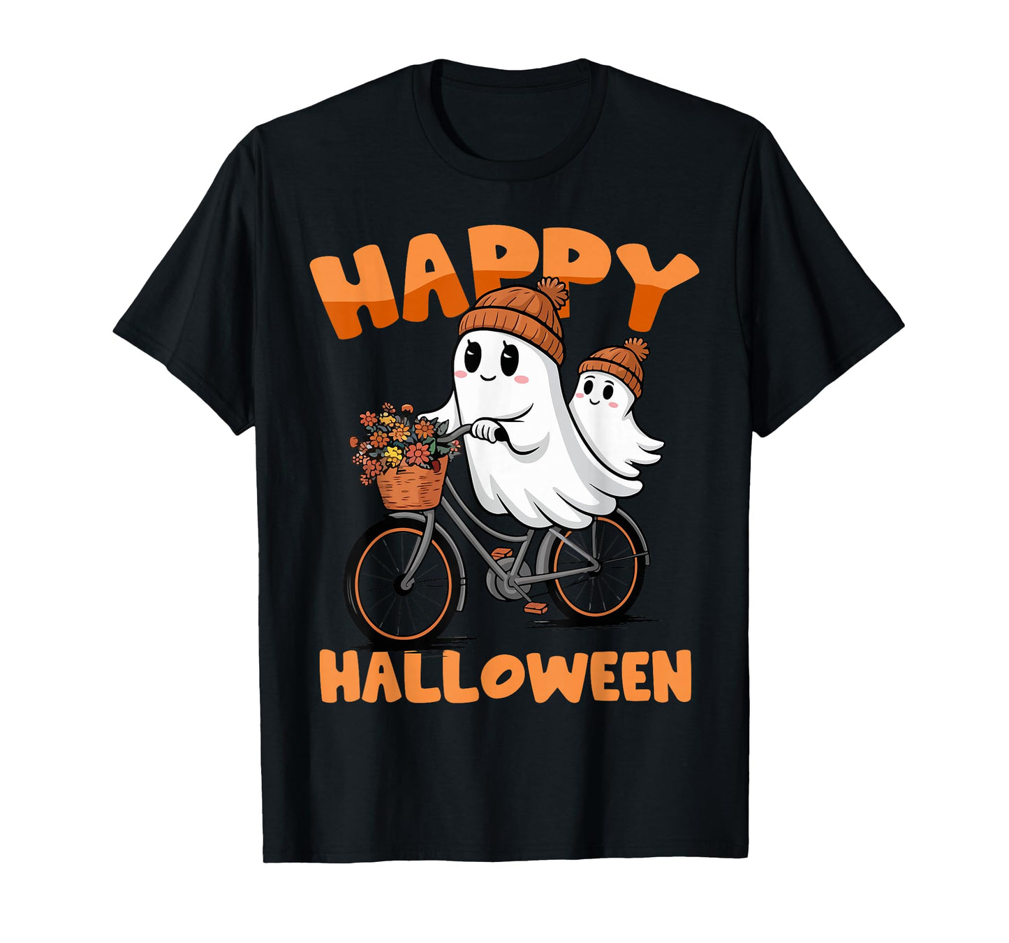 Funny Happy Halloween Boo Ghost Matching Family Couples 2025 T-Shirt
