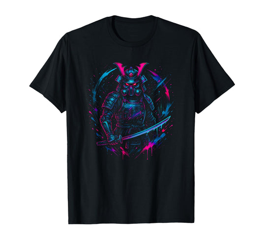 Cyberpunk Samurai - Vaporwave Synthwave Y2K 90s Aesthetic T-Shirt