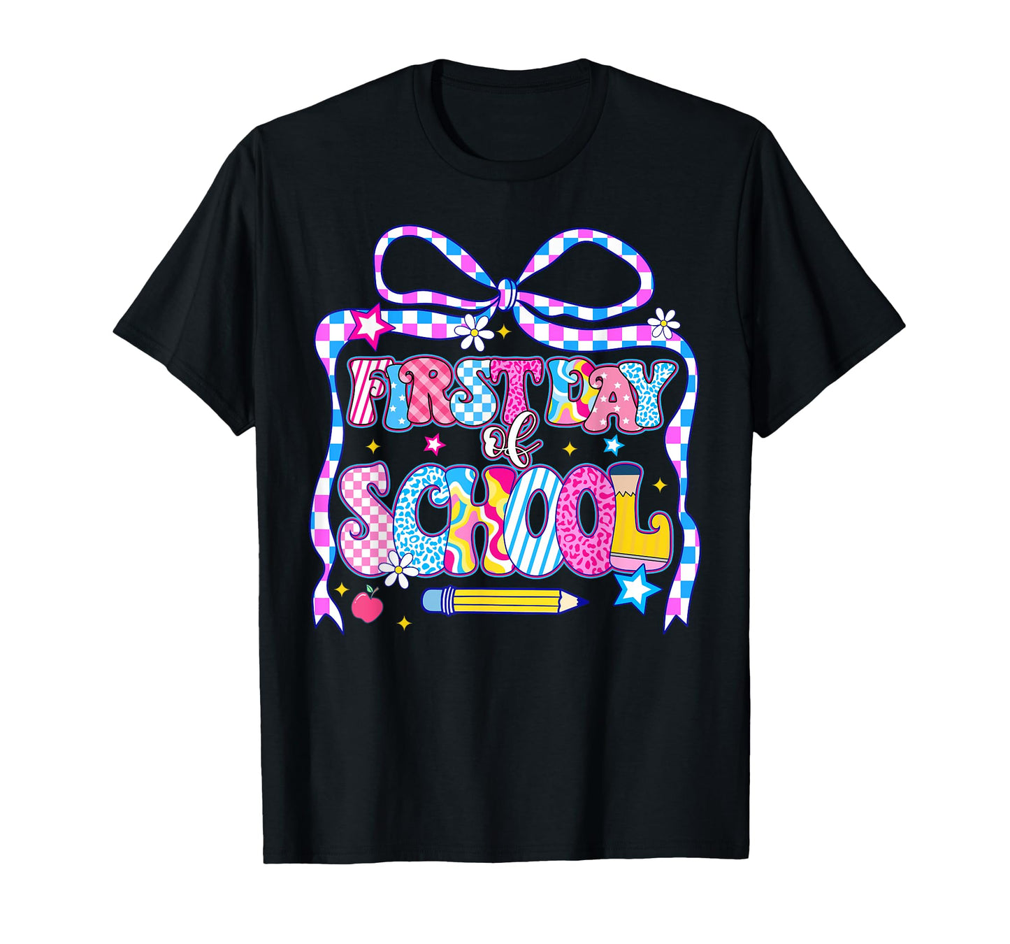 Groovy Retro First Day Of School Welcome Back To School Kid T-Shirt