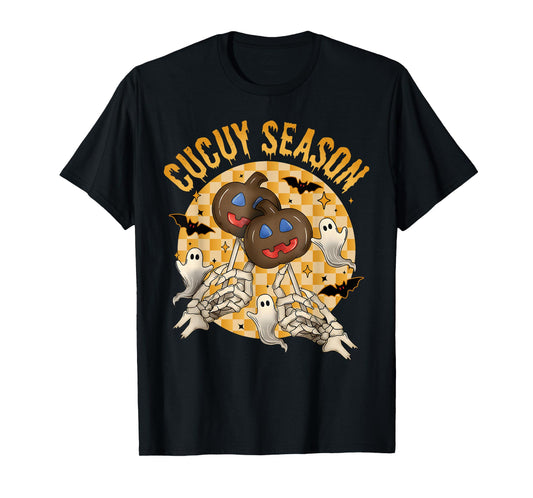Cucuy Season Funny Skeleton Hands Halloween T-Shirt