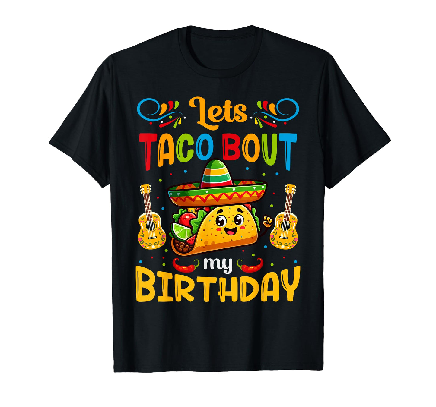 Let's Taco About My Birthday Taco Birthday Taco Lovers Boys T-Shirt