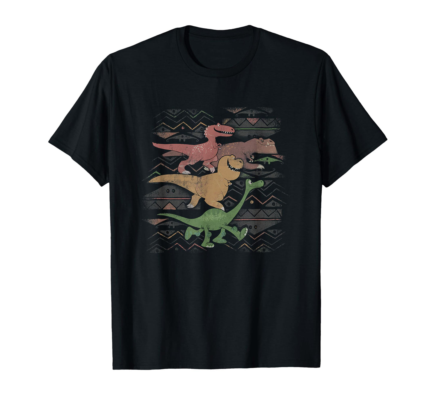 Disney Pixar The Good Dinosaur Dino Retro Cave Painting Logo T-Shirt