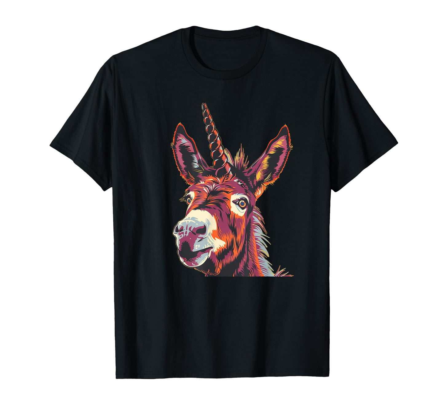 Funny Unicorn Face for Donkey and Horses Lovers T-Shirt