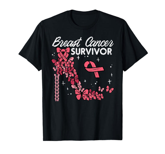 Breast Cancer Survivor Pink Womens Breast Cancer Awareness T-Shirt
