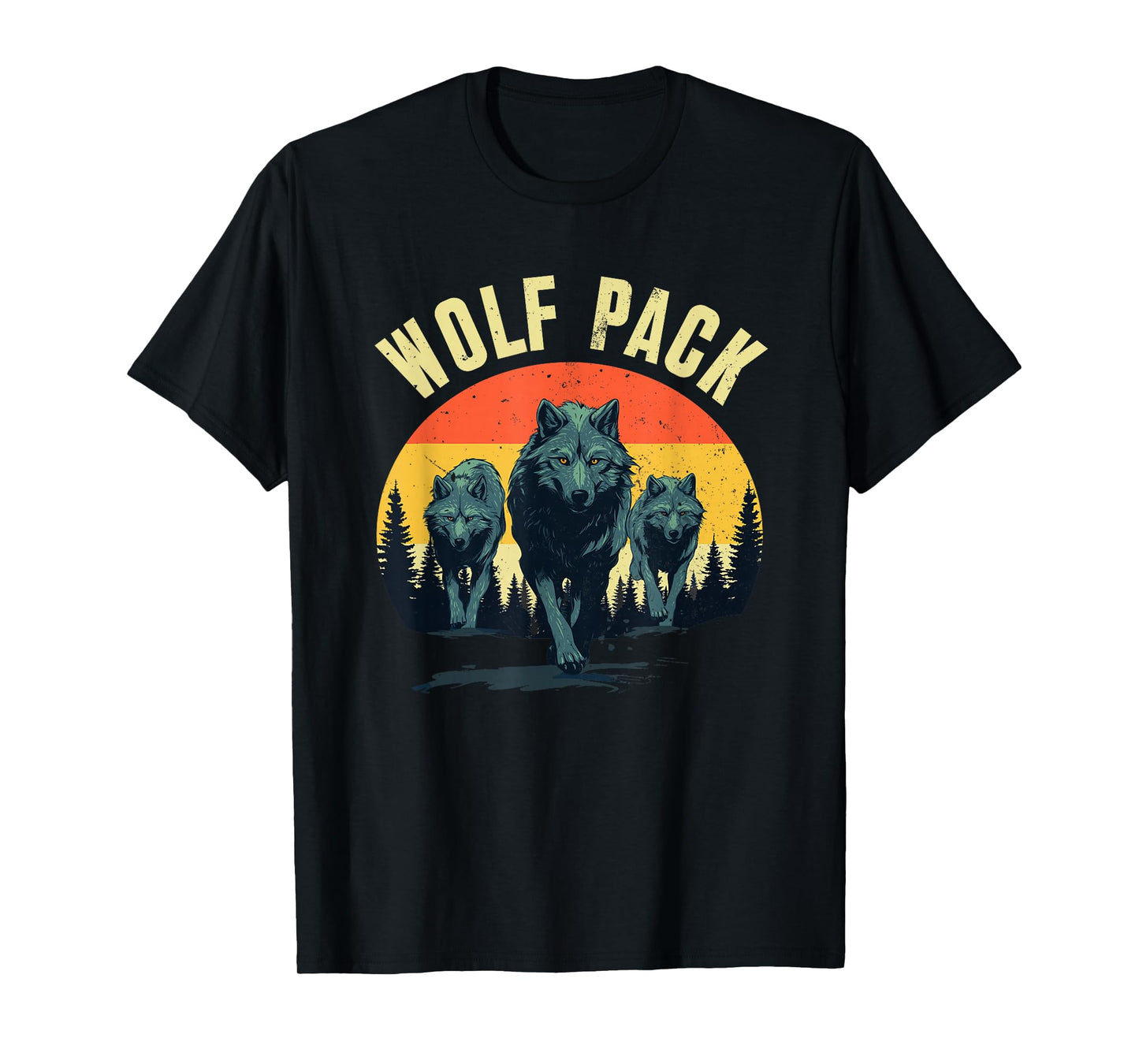 Cool Wolf Costume For Men Women Kids Howling Wolf Wolf Lover T-Shirt