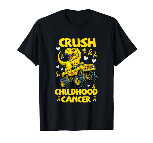 Crush Childhood Cancer Awareness Shirt For Toddler Boy Kids T-Shirt