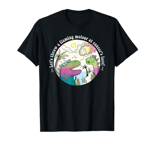 cute dinosaur metastatic breast cancer funny awareness T-Shirt