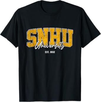SNHU Arch Vintage Athletic Sports Design Tee T-Shirt