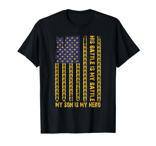 Childhood Cancer Awareness September My Son Is My Hero Boy T-Shirt
