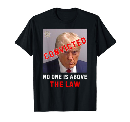 CONVICTED Trump GUILTY LOCK HIM UP, No One Is Above The Law T-Shirt