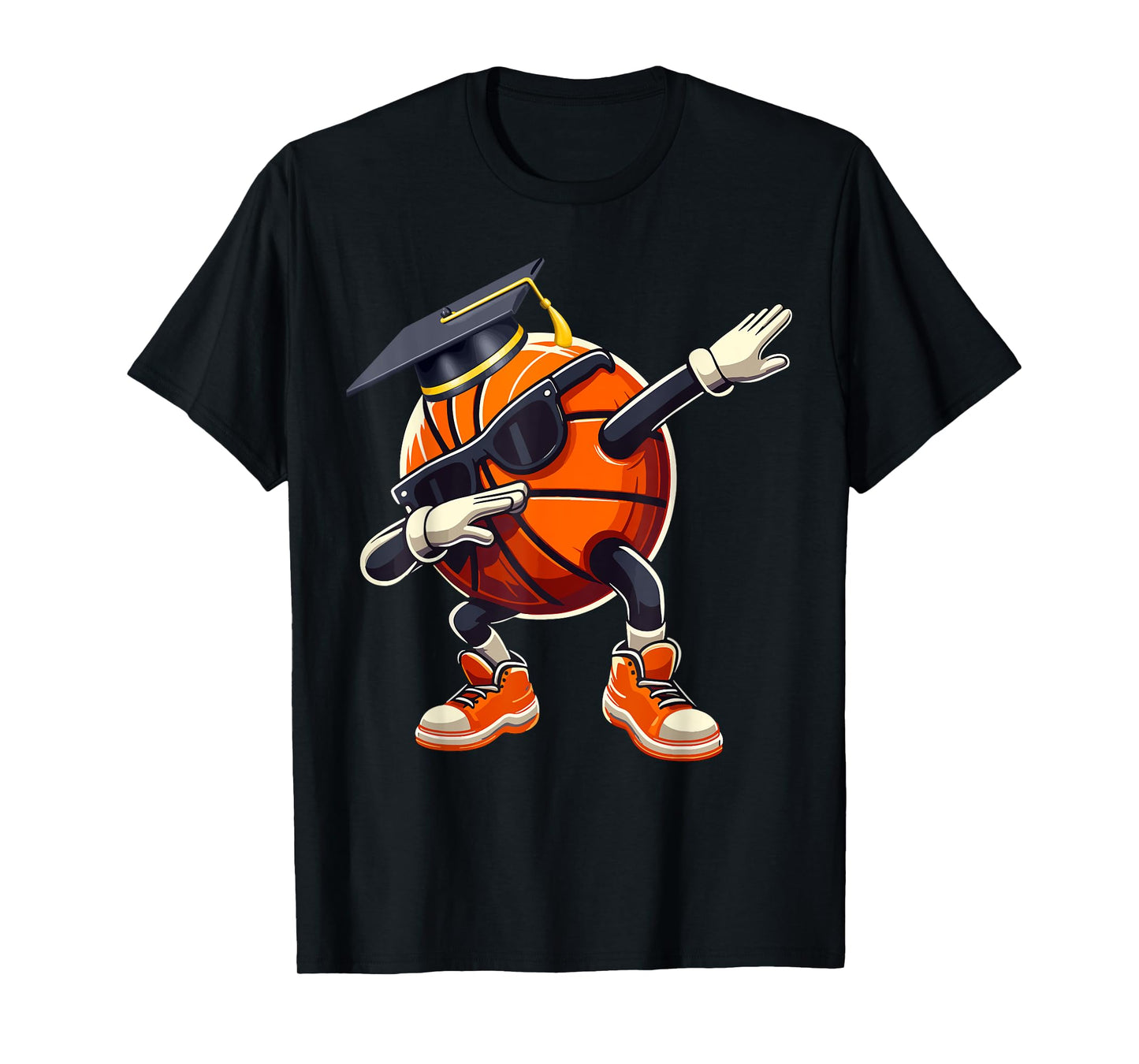 Senior 2025 Dabbing Basketball Ball Class Of 2025 Graduation T-Shirt