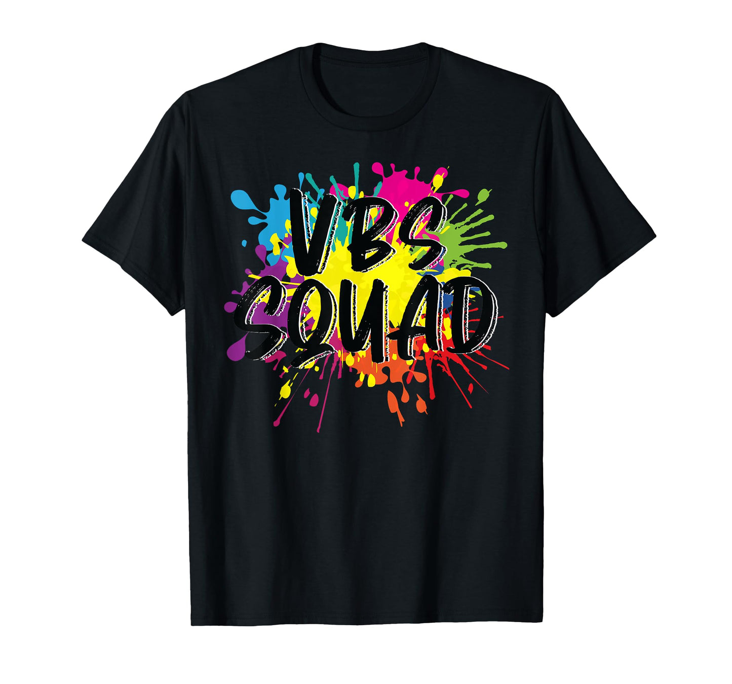 VBS Squad Vacation Bible School I Love Paint Splatter Team T-Shirt