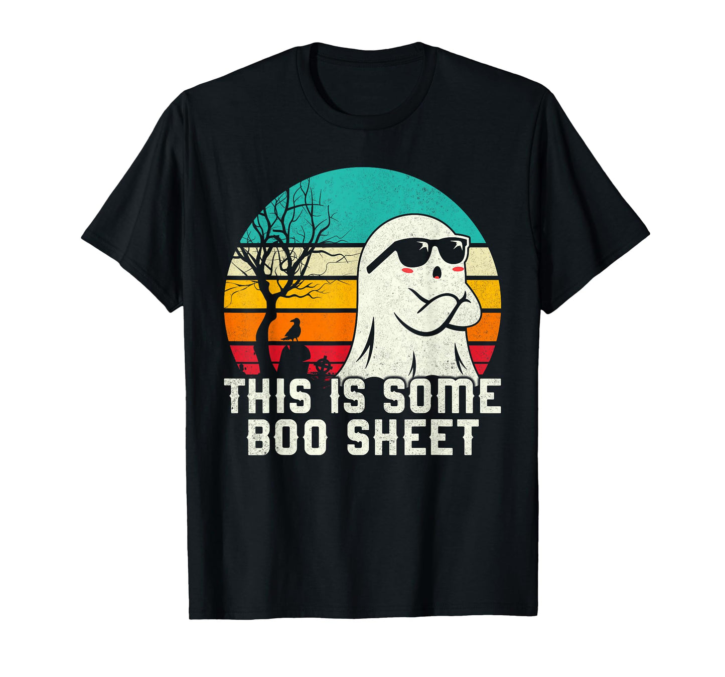 Funny This is Some Boo Sheet Ghost Halloween Costume T-Shirt