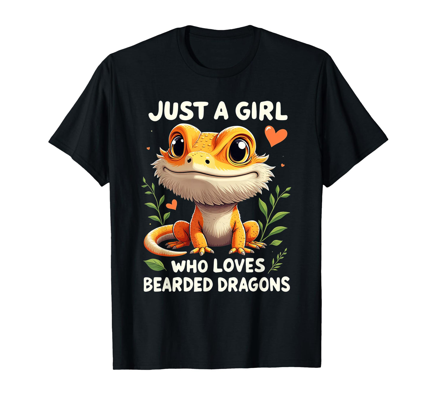 Just a Girl Who Loves Bearded Dragons T-Shirt