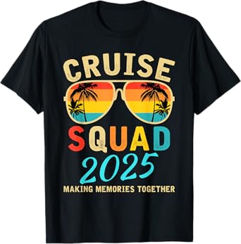Cruise Squad 2025 Summer Vacation Matching Family Group T-Shirt