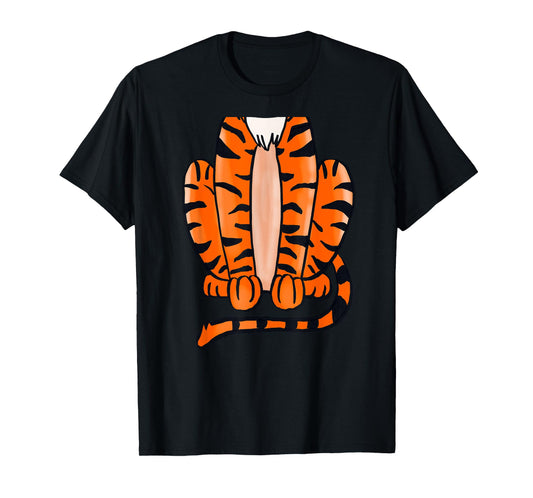 Tiger Halloween Costume T-Shirt - Cute Pretend Tiger Outfit T-Shirt