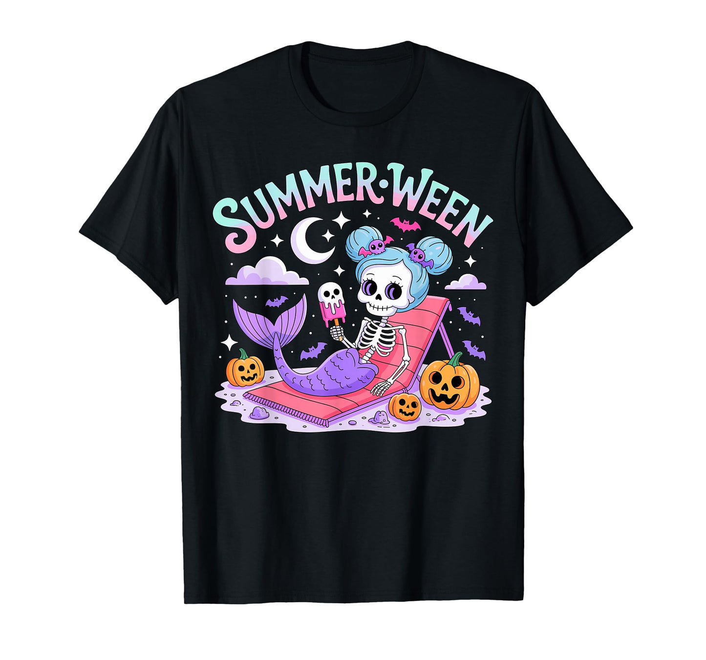 Summerween Skeleton Halloween T-Shirt