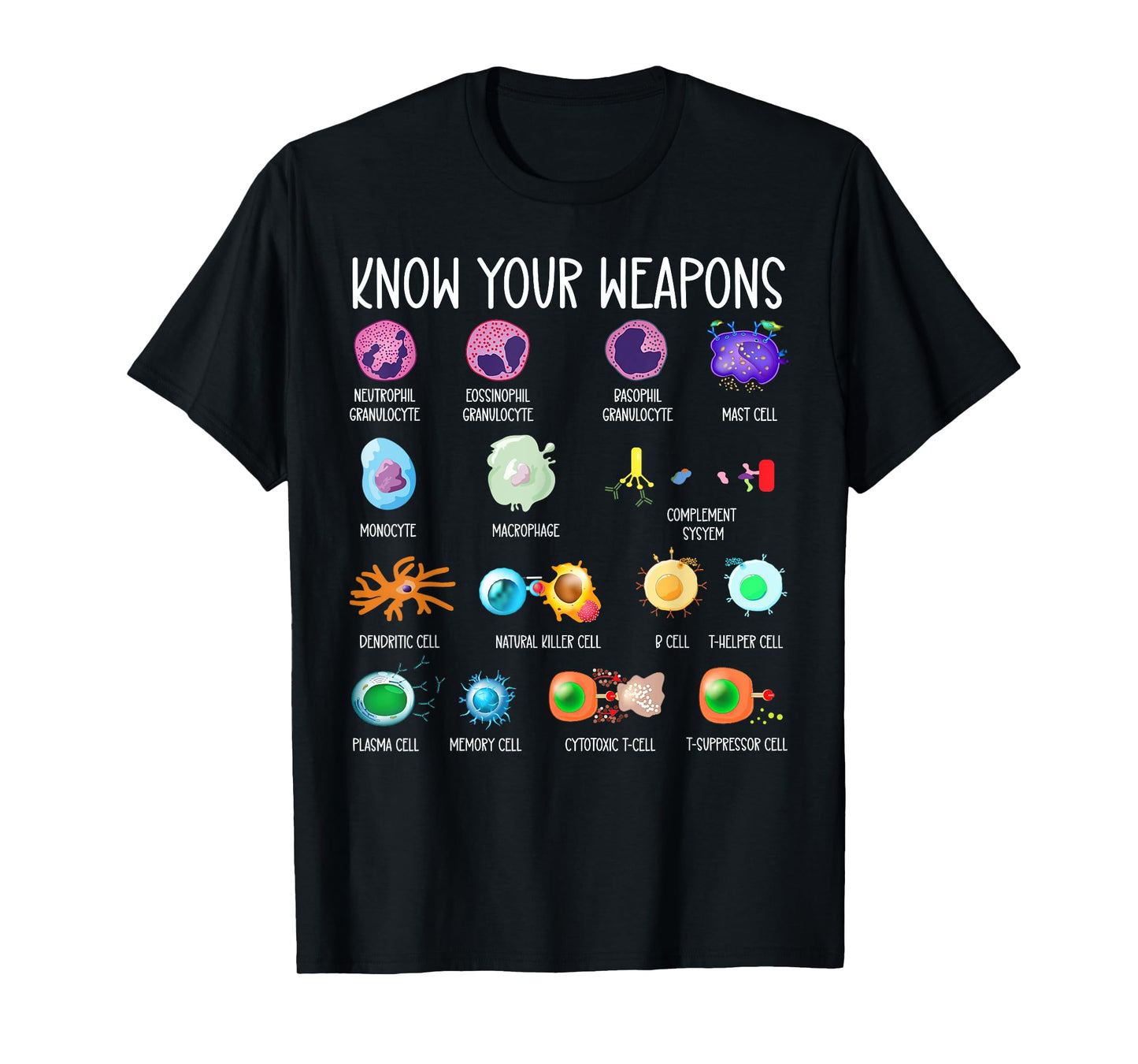 Immune System Tee, Know Your Weapon Tee T-Shirt