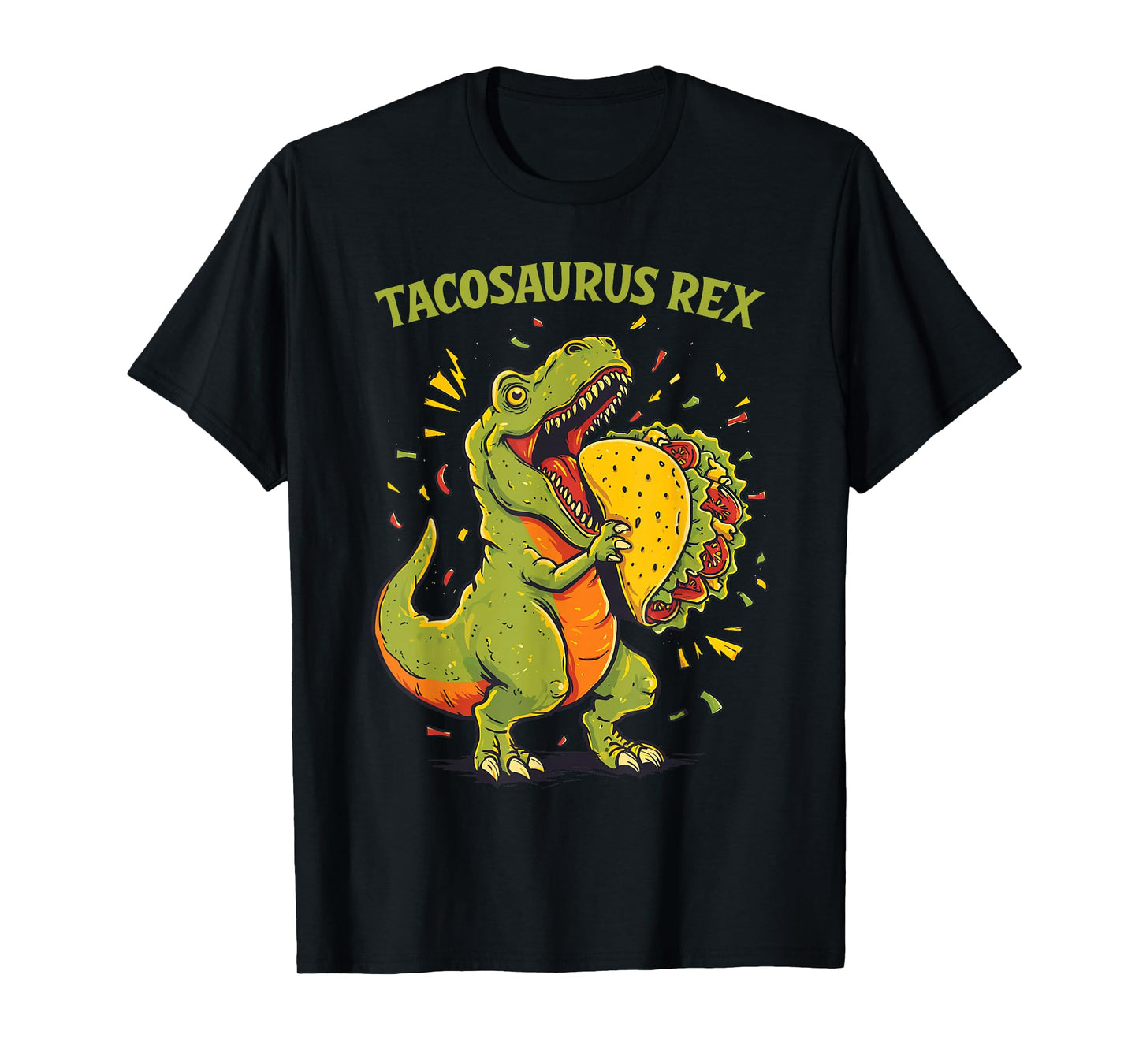 Funny Tacosaurus Rex Dinosaur Taco T-Shirt