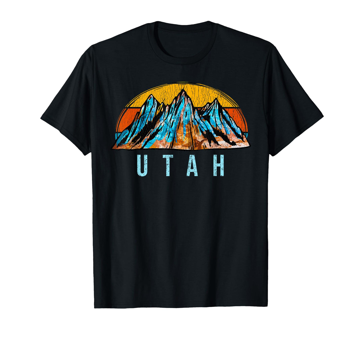 Vintage Utah | Retro Mountains Distressed T-Shirt