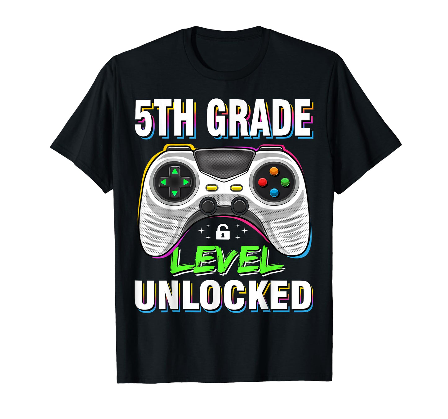 Level 5th Grade Unlocked Back To School First Day Boys Girls T-Shirt
