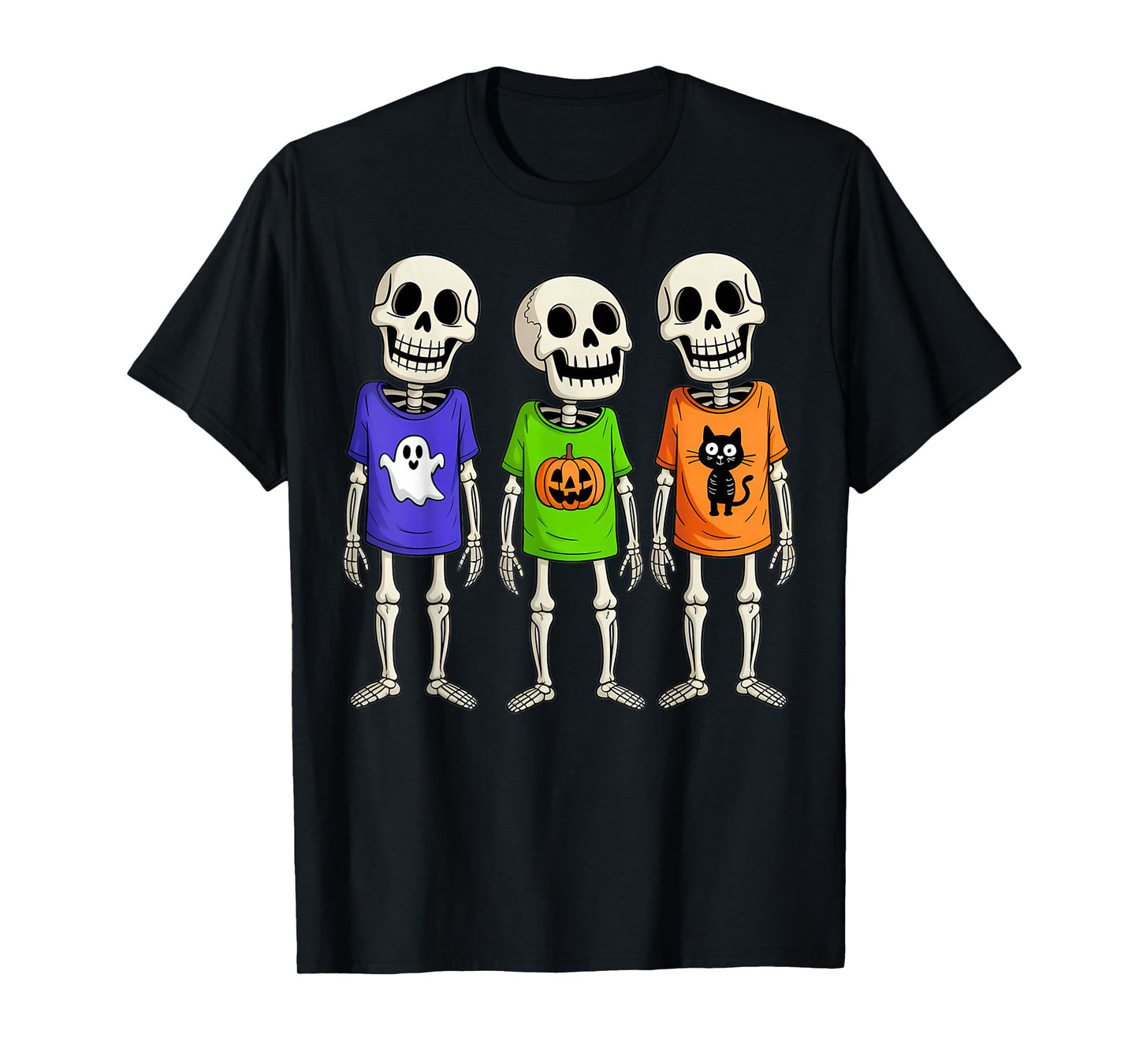 Halloween Skeleton Decorations with Hands for Outdoor Fun T-Shirt