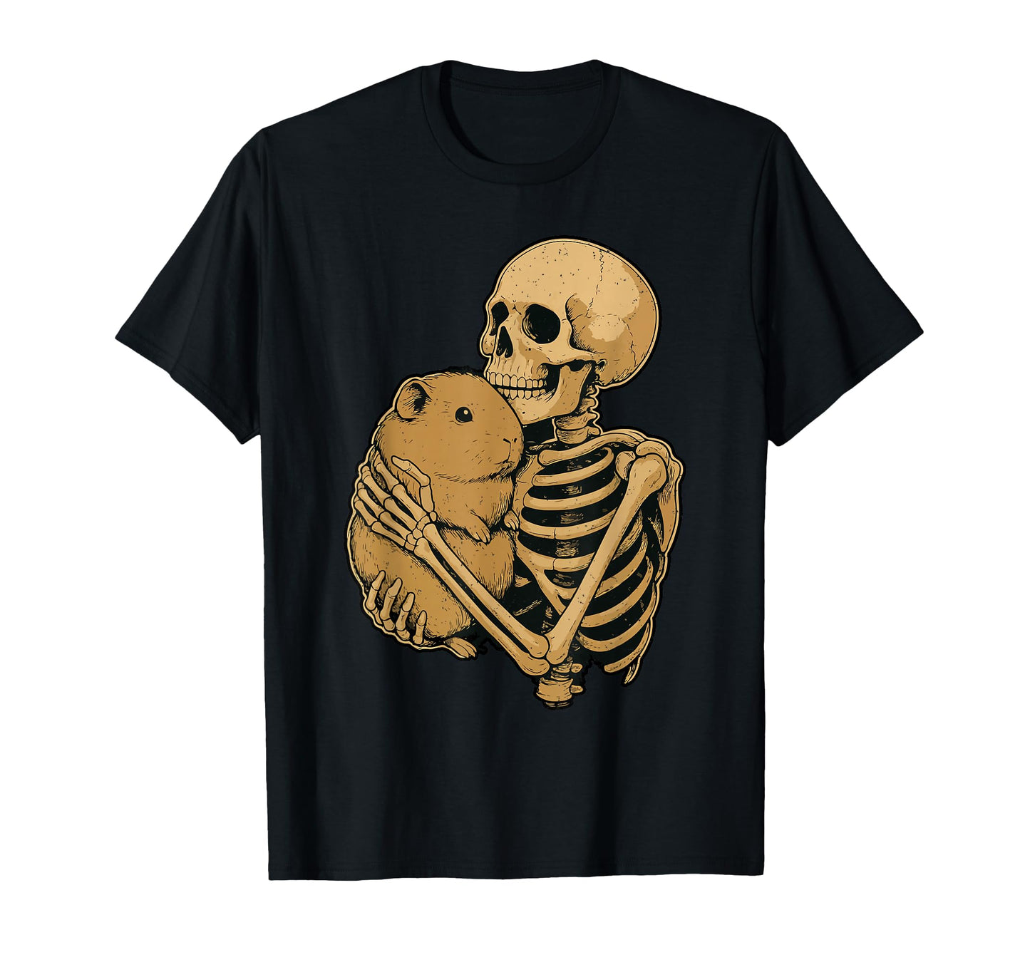Skeleton Guinea Pig Halloween Rodent Animal Wildlife Spooky T-Shirt