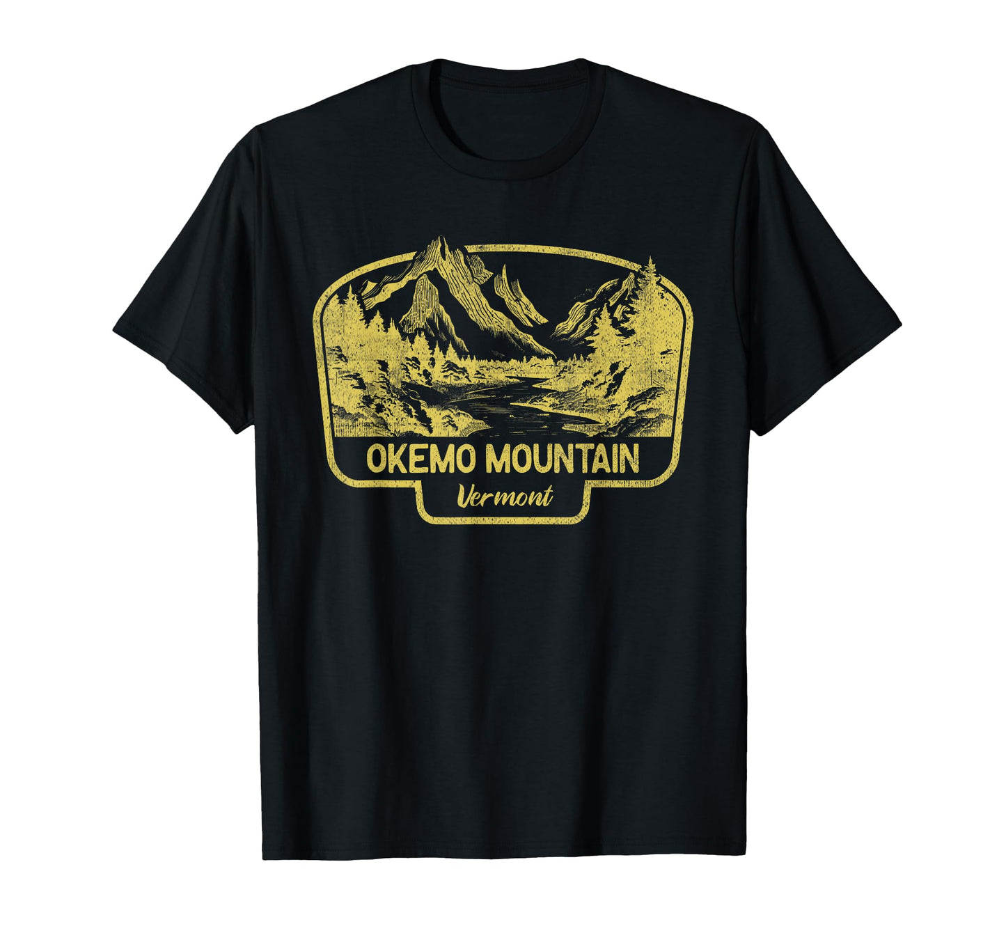 Okemo Mountain Mountains Vermont Hiking Outdoors Vintage T-Shirt